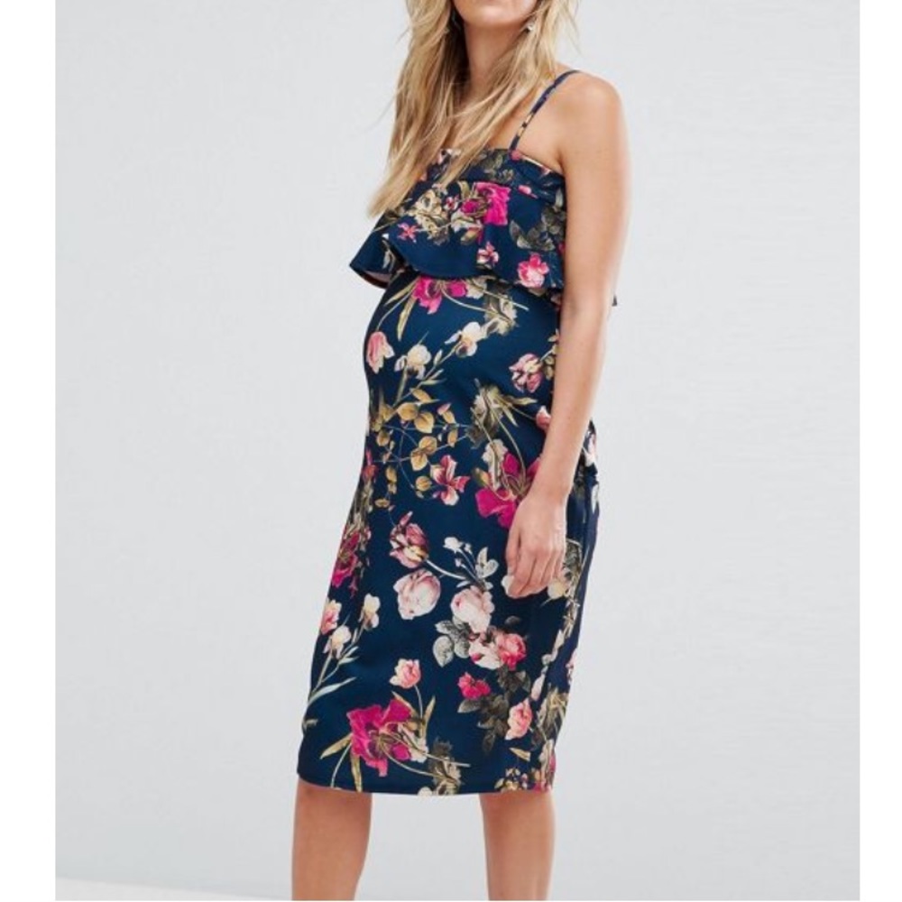 ASOS floral maternity dress size 6